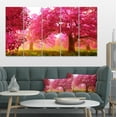 thumbnail image 1 of Fleurs de Cerisier Rouges Mystérieuses - Grand Paysage Art sur Toile, 1 of 4