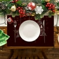 thumbnail image 4 of Harpily Napperons Promotionnels Imperméables Rouges de Noël pour Table à Manger 32 X 21 cm Saisonnier Hiver Flocons de Neige Vacances Lavables, 4 of 4
