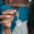thumbnail image 2 of Llavero transparente para púas de guitarra - Caja de almacenamiento portátil - Portapúas de plástico de tamaño estándar para accesorios de guitarra acústica y eléctrica, 2 of 4