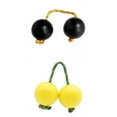 thumbnail image 1 of 2 pares de coctelera de mano Macarena Bolas de arena Música coctelera de huevos favores amarillo negro, 1 of 5