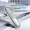 thumbnail image 3 of Unidad Flash Portátil De Estado Sólido Unidad flash externa de estado sólido 1TB 2TB Unidad flash USB3.2 Gen2 para computadora PC, 3 of 8