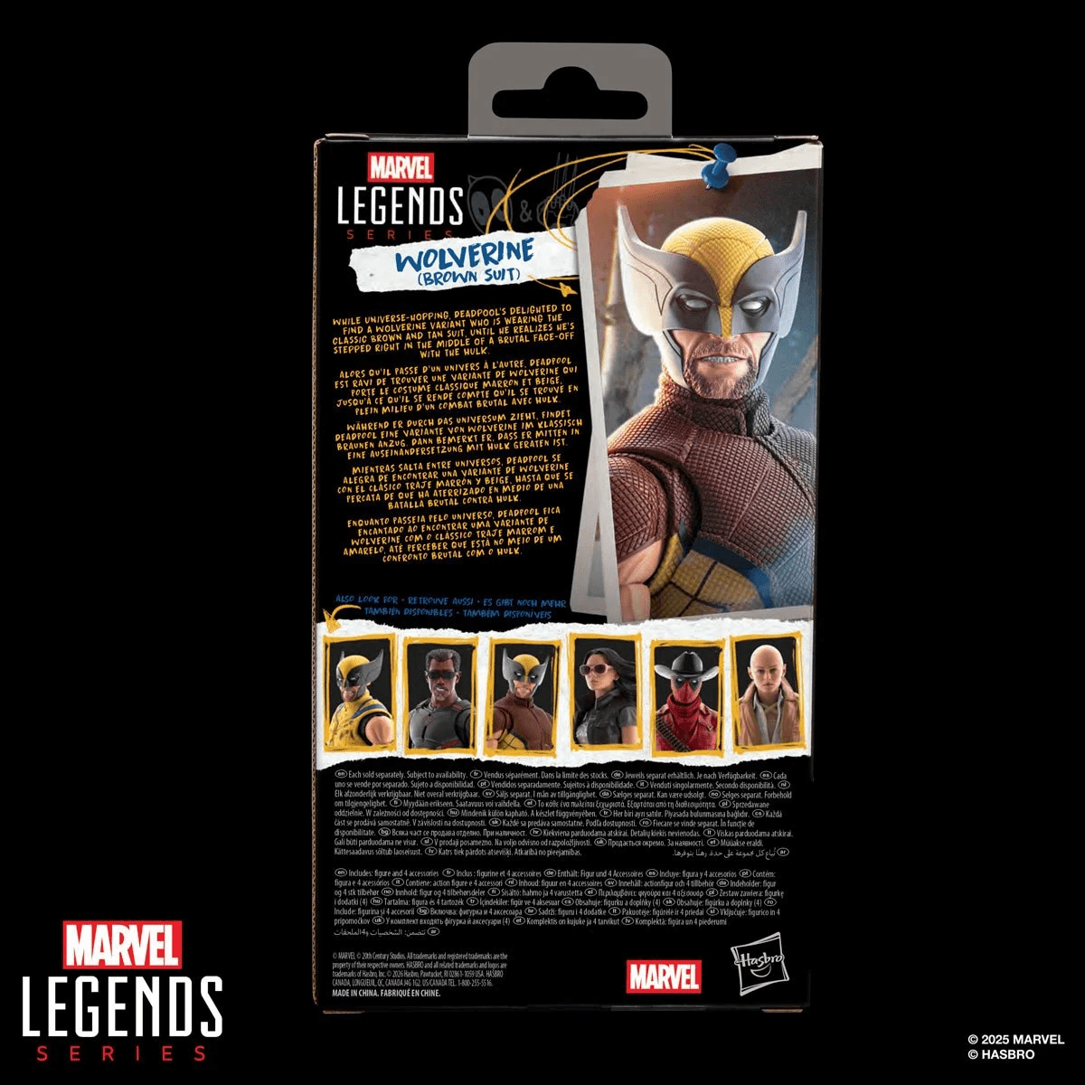 Deadpool & Wolverine Marvel Legends Wolverine (Brown Suit) 6-Inch Action Figure