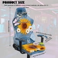 thumbnail image 2 of Jiueut Sunflower Butterfly Pattern Gaming Chair Cover with Armrest Cover, Daisy Marble Removable Computer Chair Seat Cover Stretchable Rotating Desk Chair Seat Cushion Protectors, 2 of 7