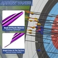 thumbnail image 3 of Arrows Spin Vanes, 50 Pack 1.8 Inch Plastic Arrow Fletching for DIY Shooting Purple, 3 of 5