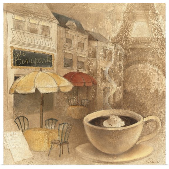 Great BIG Canvas | Rolled Poster Print entitled Cafe de Paris II