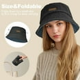 thumbnail image 3 of Reversible Winter Bucket Hat for Men Women Trendy Faux Fur Fisherman Hat Black, 3 of 6