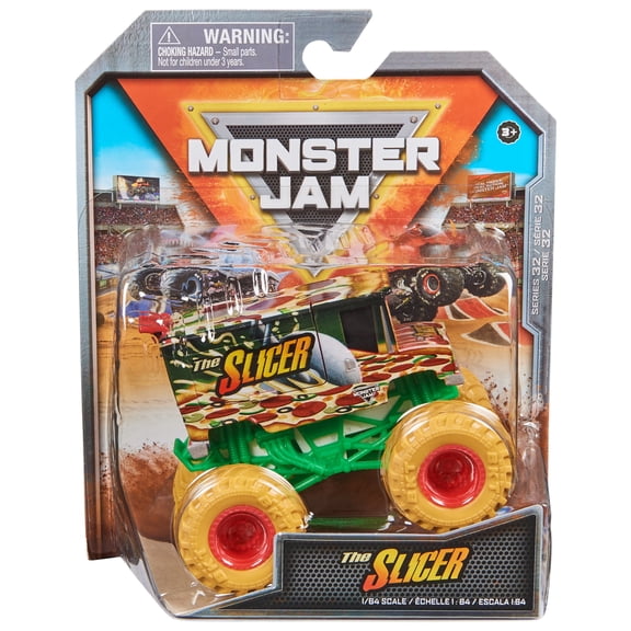 Monster Jam, Official The Slicer Monster Truck, Die-Cast Vehicle, 1:64 Scale, Kids Toys for Boys Ages 3 and up