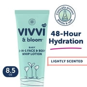 Vivvi & Bloom Gentle 2-in-1 Face and Body Whip Lotion for Baby and Toddler, Lightly Scented, 8.5 oz