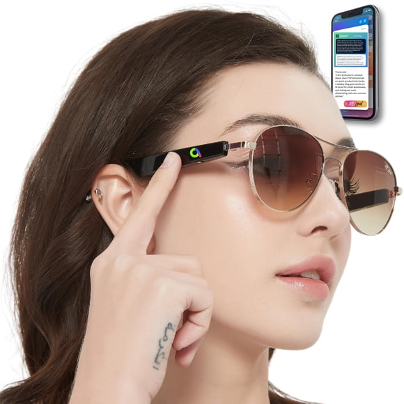 Gafas inteligentes Bluetooth XR Loud ChatGPT-Claude-Gem UVA UV400