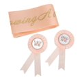 thumbnail image 5 of Baby Shower Tiara Baby Shower Strap Badge Eternal Wreath Floral Headpiece Set Decoration Photo Props for Baby Shower Party, 5 of 5