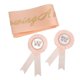 thumbnail image 5 of Baby Shower Tiara Baby Shower Strap Badge Eternal Wreath Floral Headpiece Set Decoration Photo Props for Baby Shower Party, 5 of 5