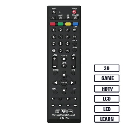 Universal Remote Control TS-13+AL Replacement for Toshiba TV Remote All Toshiba 3D LCD HDTV 4K LED Smart TV