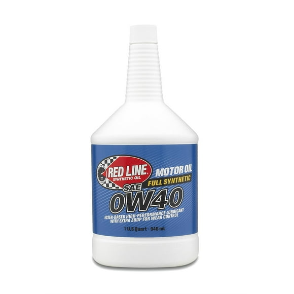 Red Line Oil Oil 11104 SAE 0W-40; Synthetic; 1 Quart Bottle; Single