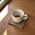 thumbnail image 4 of Vintage Linen Crocheted Coaster - Aromatherapy Candle & Photography Prop, Styling & Staged Decor Accessory, Brown, JKODE, 4 of 9