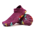 thumbnail image 2 of lnmuld Men Women Barefoot Shoes Breathable Mesh Shoes for Water Yoga Fitness Hiking Color:Purple,Size:7.5, 2 of 9