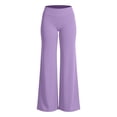 thumbnail image 5 of Wide Leg Legging For Women Elastic High Waist Stretchy Athletic Trouser Fall Casual Workout Yoga Activewear Pants, 5 of 7