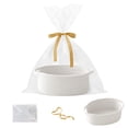 thumbnail image 1 of Canasta tejida HZFTJOY 30 x 20 x 13 cm blanca con asas, 1 of 9