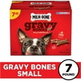 MilkBone Gravy Bones Dog Treats with Savory Meat Flavors, 7 Pounds