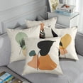 thumbnail image 2 of Throw Pillow Covers Home Decor Set of 4 Pillow Cases Decorative 16 x 16 Inches Outdoor Cushion Couch Sofa Pillowcases Botanical Plant Natural Leaf Boho, 2 of 6