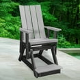 thumbnail image 2 of American Furniture Classics Model 416LGB Brandon Balcony Glider in Light Grey on a Black Base, 2 of 7