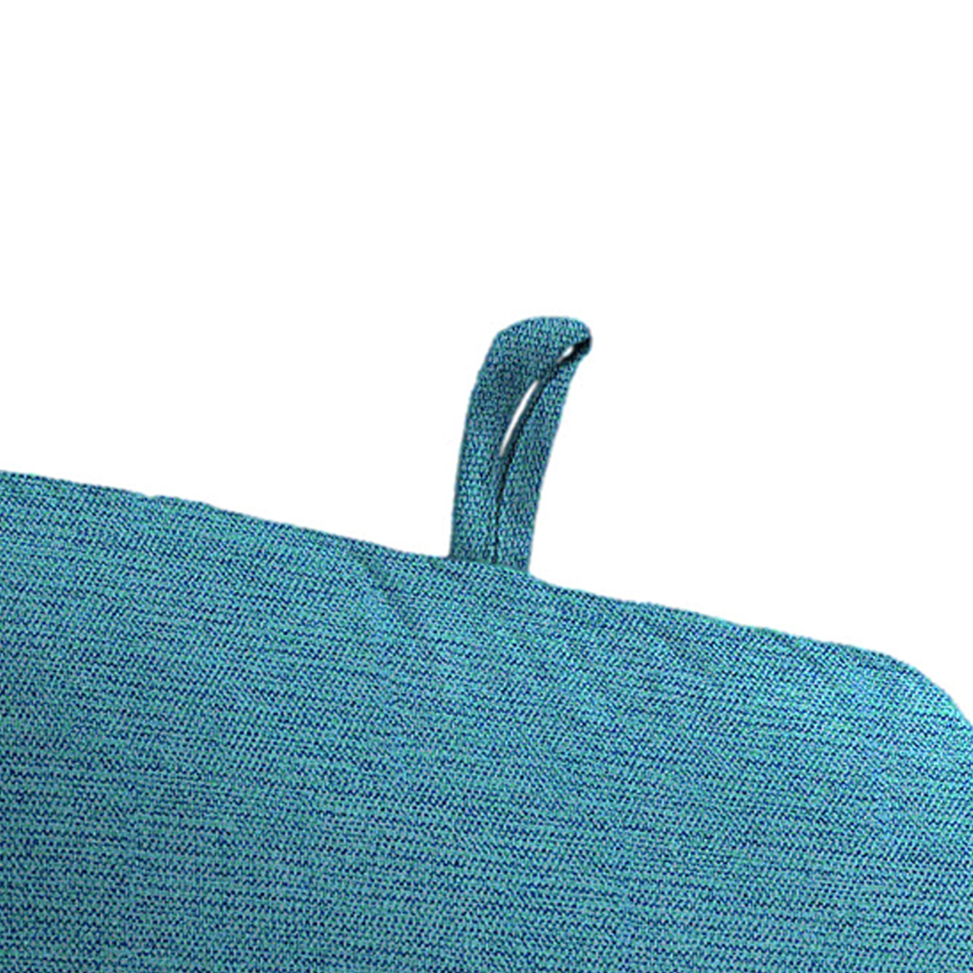 45" x 22" Rectangular Outdoor Chair Cushion with Ties and Hanger Loop