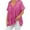 Hot Pink, variant on Womens T Shirts Plus Size Sparkly Sequin Blingbling V Neck Short Sleeve Loose Top Tee Womens Tshirts Pink M