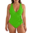 thumbnail image 2 of Yievot Plus Size One Piece Swimsuits for Women Tummy Control Modest Bathing Suit Shapewear Swimwear, 2 of 9