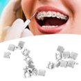 thumbnail image 4 of 20 piezas de brackets de ortodoncia dental de borde recto para tratamiento de ortodoncia (3 ganchos estándar), 4 of 5