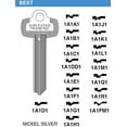 thumbnail image 3 of Kaba Ilco Key Blank, NS, 1A1D1, Best, PK50 CA2, 3 of 3