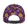 thumbnail image 4 of Baseball Cap, halloween purple background pumpkins Trucker Hats Women Dad Hat for Workouts - Baseball hat Adjustable Size, 4 of 7
