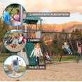 thumbnail image 2 of Lifetime Juego de Columpios de Casa Club de Aventura para Niños con Tobogán, Columpios con Cinturón y Barra Trapecio (91135), 2 of 5