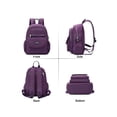 thumbnail image 2 of Gustave Anti-Theft Backpack Purse for Women Small Nylon Travel Rucksack Backpacks Water-Resistant Multi-Pockets Lightweight Casual Daypack Bookbag Shoulder Bag - Purple, 2 of 8