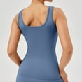 thumbnail image 6 of GERsome Workout Tank Tops for Women Square Neck Seamless Gym Tops Athletic Yoga Top Slim Fit Breathable Running Shirts, 6 of 6