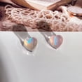 thumbnail image 5 of Pink Heart Glass Ear Plugs Tunnels Double Flared Saddle Expander Stretcher Ears Gauge Plug Piercing Body Jewelry for Women Men Unisex, 5 of 6