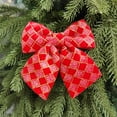 thumbnail image 1 of Adornos navideños, regalos de Navidad, lazo colgante para árbol de Navidad, lazo de terciopelo decorativo, ideal para escaparates, centros comerciales y decoración de paredes., 1 of 6