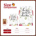 thumbnail image 3 of Fuzoiu Home Sweet Home Floral Print Christmas Gift Bag,Burlap Gift Bag with Drawstring Closure & Hang Tag,Perfect for Holidays, Birthdays, and Special Occasions-Medium, 3 of 7