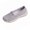 Grey, variant on Fashion Breathable Sneaker Mesh Slip On Walking Shoes Arch Support Solid Color Green