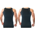 thumbnail image 3 of Different Touch 2 Pack Contrast Color G-Unit Tank Tops Muscle Rib Men Adult, 3 of 4