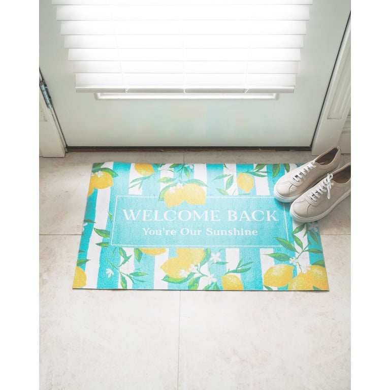 Multy Mats 20x31.5in Welcome Back Sunshine Lemons - Walmart.com