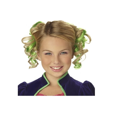 Green Curly Hair Combs Teen Halloween Costume Accessory