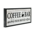 thumbnail image 3 of Stupell Industries Coffee Bar Cafe Rustic Sign Food & Beverage Painting Black Floater Framed Canvas Art Print Wall Art, 31 x 14, 3 of 9