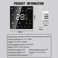 thumbnail image 3 of Temperature Tuya Wifi LCD Display Intelligent Temperature Controller Electric Water Heating Device Thermostat Weekly Programmable Cellphone APP Remotely Control, 3 of 7