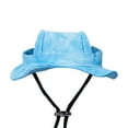 thumbnail image 6 of Dog Bucket Hats, Dog Round Cap with Ear Hole Adjustable Outdoor Travel Sun, 6 of 6