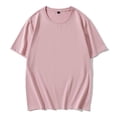 thumbnail image 4 of Summer Mens Round Neck T-shirt Mercerized Cotton Short Sleeve, 4 of 9