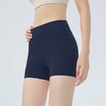 thumbnail image 3 of Summer Shorts,Womens High Waist No Front Seam Biker Shorts Solid Color Running Volleyball Yoga Gym Workouts Shorts, 3 of 5