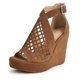thumbnail image 2 of Nuevas sandalias de cuña Zapatos de mujer ahuecados con boca de pez de fondo grueso para mujer Wmkox8yii sa3513, 2 of 9