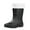 Black, variant on Women's Removable Lined Waterproof Comfortable Height-Increasing Heeled Mid-Calf Rain Boots Shoes For Fall And Winter. Beige Size 6