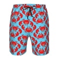 thumbnail image 3 of Fotbe Cartoon Crabs Trajes de Baño Estampados para Hombre, Shorts de Verano de Secado Rápido, Ropa de Playa, Bañadores-3X-Large, 3 of 6
