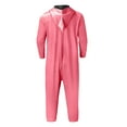 thumbnail image 6 of Rohuuque Women's and Men's Christams Onesie Playsuits Dress Up Pajama Jumpsuit with Zipper Front and Pocket Comfort Loungewear Red, 6 of 9