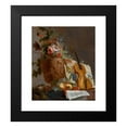 thumbnail image 2 of Jean-Jacques Bachelier 20x23 Black Modern Framed Museum Art Print Titled - Still Life with Flowers and a Violin (circa 1750), 2 of 5